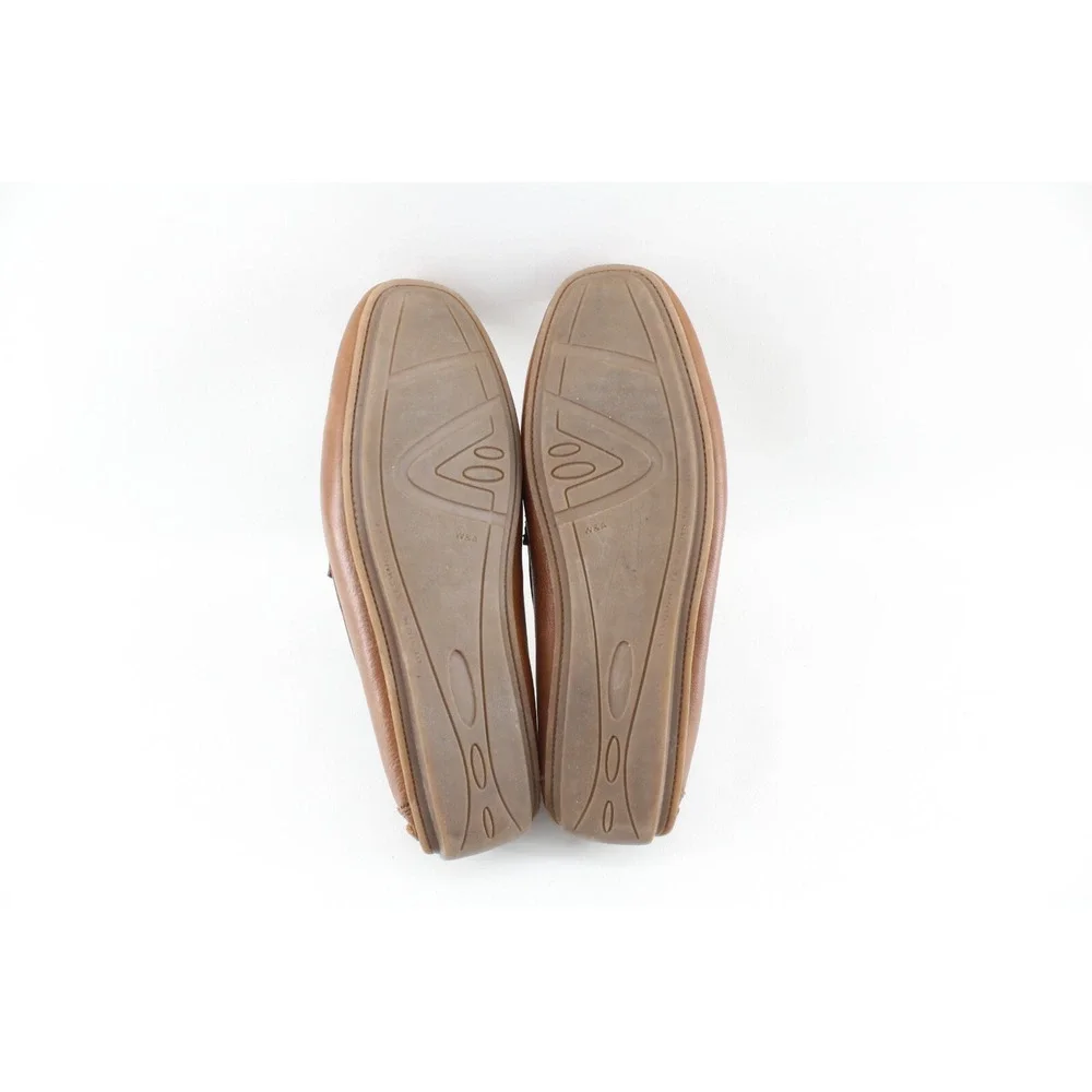 MASSIMO MATTEO SHOES 8 M‎ LIGHT BROWN LEATHER DRIVING LOAFERS MOCCASINS BRAZIL